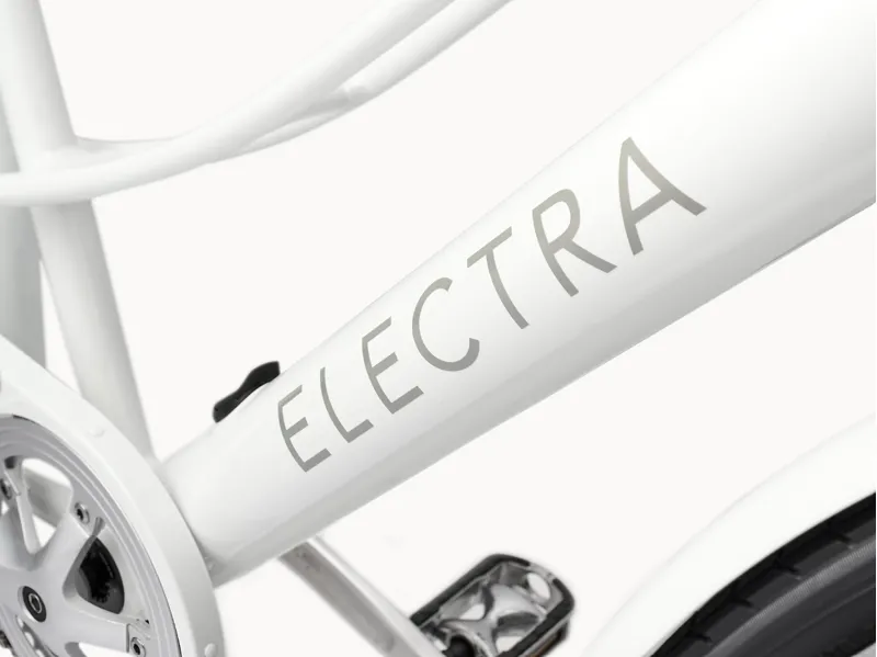 Electra Loft Go! 7D Step Thru Electric Hybrid Bike 2025 in Stardust White-7